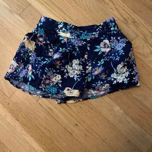 Navy blue pattern shorts